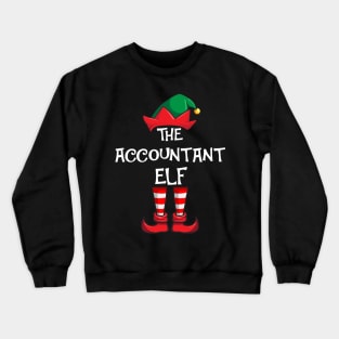 Accountant Elf Matching Family Christmas Crewneck Sweatshirt